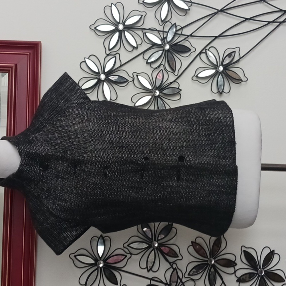 Banana Republic black and white jacket with a nehru collar